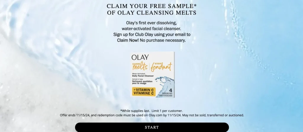 Hurry! Free 4Ct Sample Of Olay Cleansing Melts – Topsave